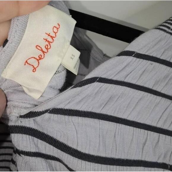 NWT Anthropologie Deletta Striped Tulip Sleeveless Tank Top XS - Picture 6 of 9